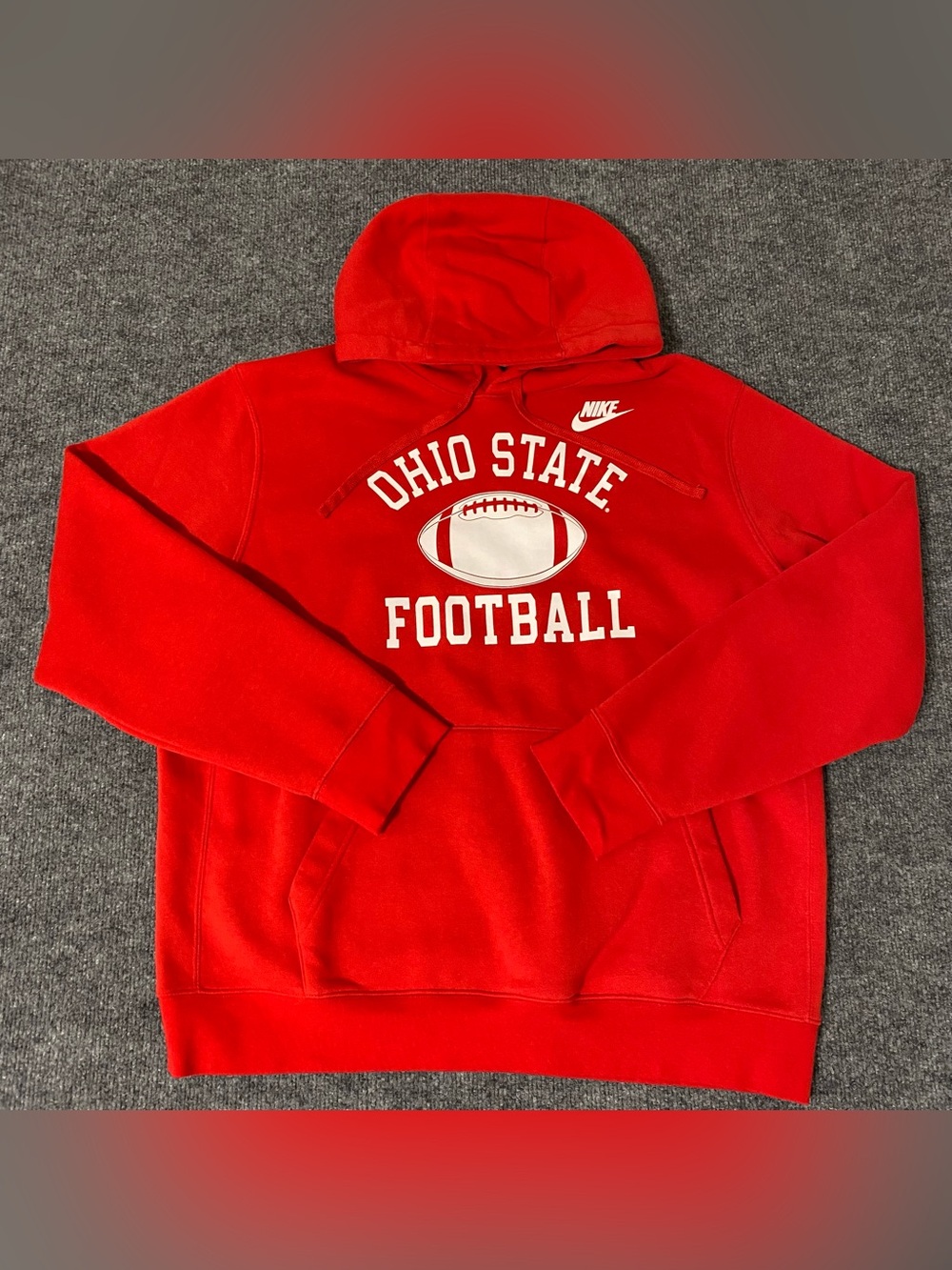 Nike Ohio State Buckeye Legacy Football Icon Club Fleece Hoodie Mens Large NWT